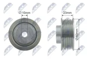 Umlenk-/Führungsrolle, Keilrippenriemen NTY RNK-SU-008