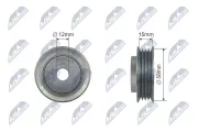 Spannrolle, Keilrippenriemen NTY RNK-SU-009