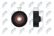 Spannrolle, Keilrippenriemen NTY RNK-SU-015