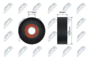 Spannrolle, Keilrippenriemen NTY RNK-SU-016