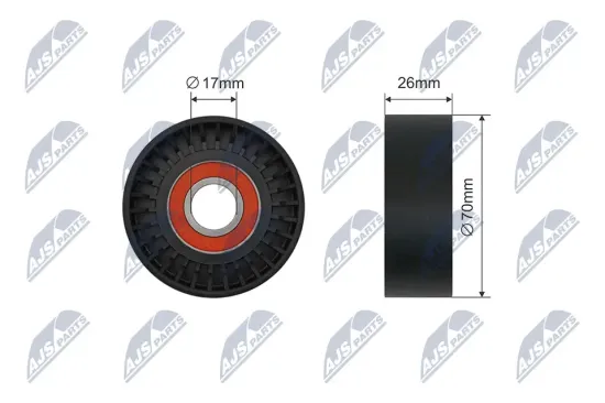 Spannrolle, Keilrippenriemen NTY RNK-SU-016 Bild Spannrolle, Keilrippenriemen NTY RNK-SU-016