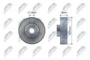Spannrolle, Keilrippenriemen NTY RNK-SU-017