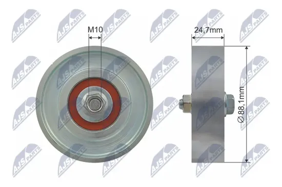 Umlenk-/Führungsrolle, Keilrippenriemen NTY RNK-TY-006 Bild Umlenk-/Führungsrolle, Keilrippenriemen NTY RNK-TY-006
