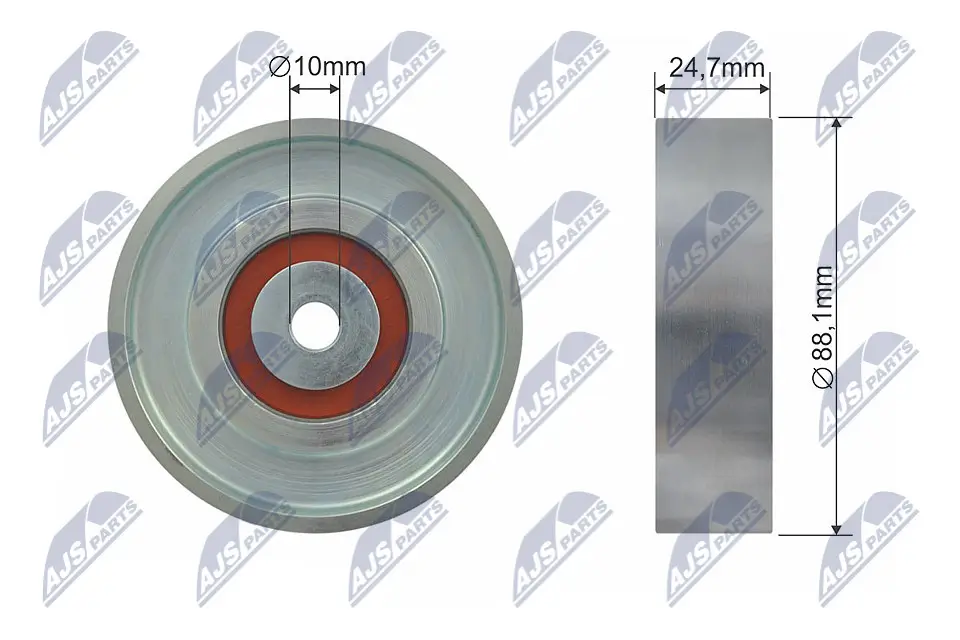 Umlenk-/Führungsrolle, Keilrippenriemen NTY RNK-TY-031