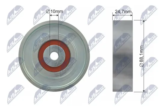 Umlenk-/Führungsrolle, Keilrippenriemen NTY RNK-TY-031 Bild Umlenk-/Führungsrolle, Keilrippenriemen NTY RNK-TY-031