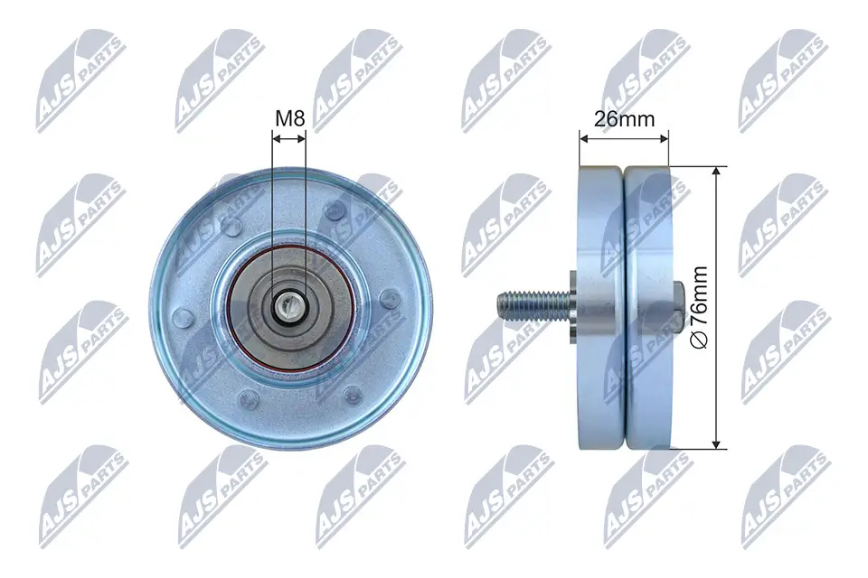 Umlenk-/Führungsrolle, Keilrippenriemen NTY RNK-VV-013