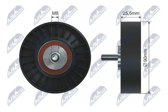 Umlenk-/Führungsrolle, Keilrippenriemen NTY RNK-VW-003 Bild Umlenk-/Führungsrolle, Keilrippenriemen NTY RNK-VW-003