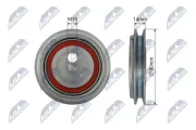 Spannrolle, Keilrippenriemen NTY RNK-VW-027