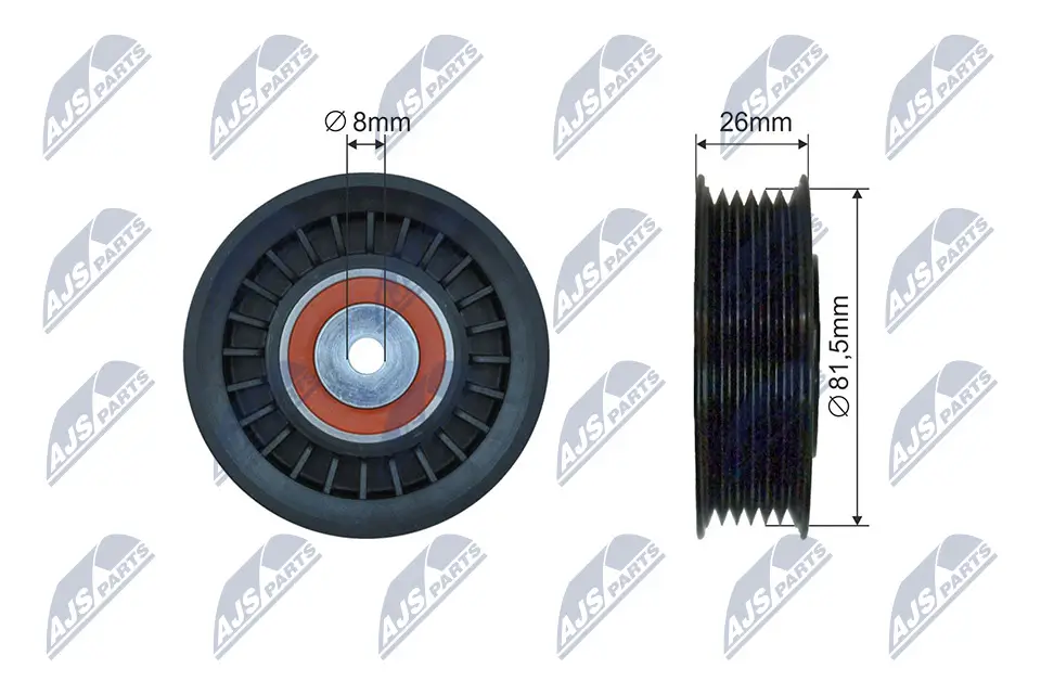 Spannrolle, Keilrippenriemen NTY RNK-VW-029