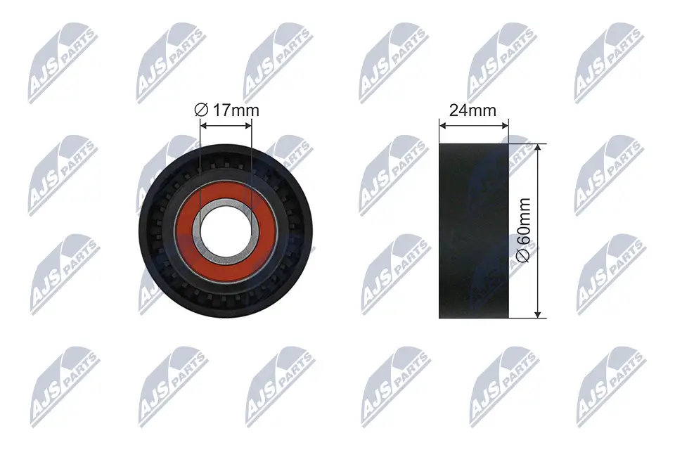 Spannrolle, Keilrippenriemen NTY RNK-VW-038
