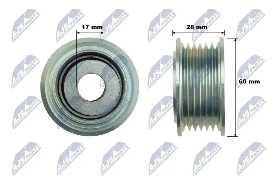 Umlenk-/Führungsrolle, Keilrippenriemen NTY RNK-VW-043
