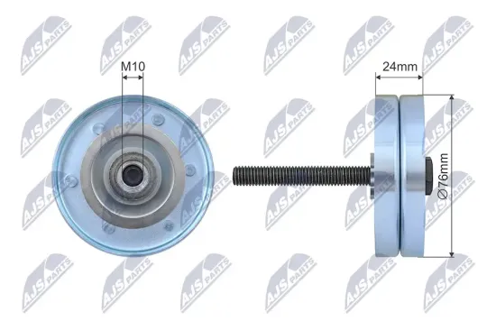 Umlenk-/Führungsrolle, Keilrippenriemen NTY RNK-WW-009 Bild Umlenk-/Führungsrolle, Keilrippenriemen NTY RNK-WW-009