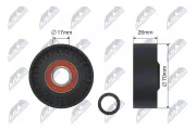Spannrolle, Keilrippenriemen NTY RNK-WW-015