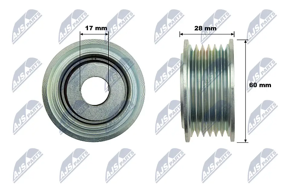 Umlenk-/Führungsrolle, Keilrippenriemen NTY RNK-WW-043