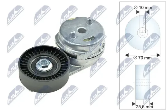 Umlenk-/Führungsrolle, Keilriemen NTY RRK-CH-001 Bild Umlenk-/Führungsrolle, Keilriemen NTY RRK-CH-001
