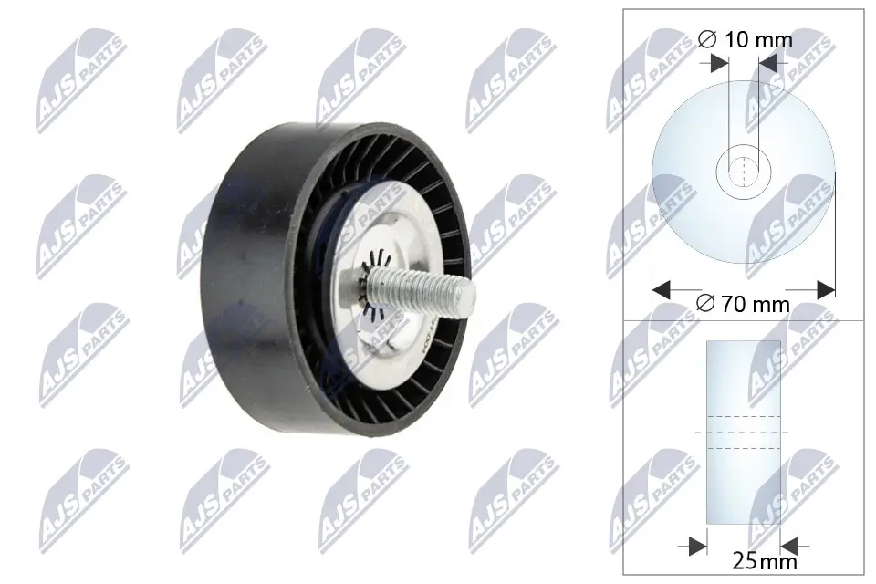 Umlenk-/Führungsrolle, Keilrippenriemen NTY RRK-CH-004