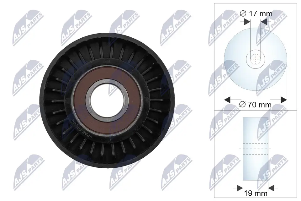 Spannrolle, Keilrippenriemen NTY RRK-CH-007