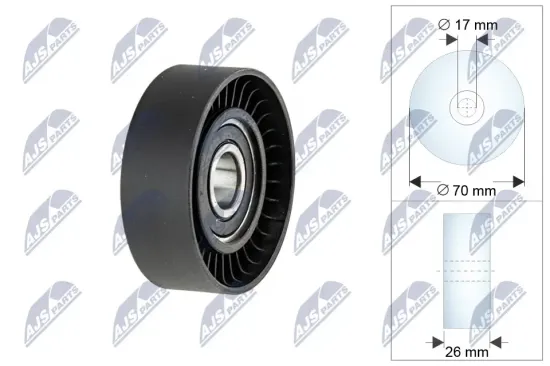 Umlenk-/Führungsrolle, Keilrippenriemen NTY RRK-CH-009 Bild Umlenk-/Führungsrolle, Keilrippenriemen NTY RRK-CH-009