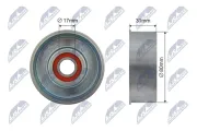 Spannrolle, Keilrippenriemen NTY RRK-NS-003