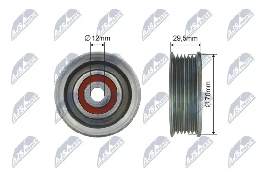 Umlenk-/Führungsrolle, Keilrippenriemen NTY RRK-TY-007 Bild Umlenk-/Führungsrolle, Keilrippenriemen NTY RRK-TY-007