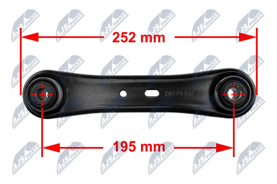 Stabilisator, Fahrwerk Hinterachse beidseitig unten NTY ZWT-FR-012