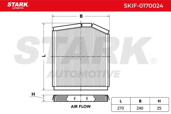 Filter, Innenraumluft Stark SKIF-0170024 Bild Filter, Innenraumluft Stark SKIF-0170024