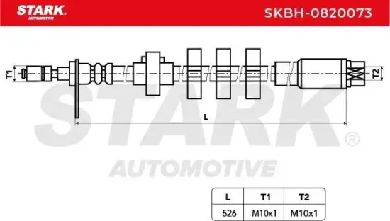 Bremsschlauch Vorderachse links Stark SKBH-0820073 Bild Bremsschlauch Vorderachse links Stark SKBH-0820073