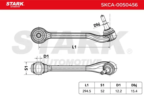 Lenker, Radaufhängung unten hinten Vorderachse rechts Stark SKCA-0050456 Bild Lenker, Radaufhängung unten hinten Vorderachse rechts Stark SKCA-0050456