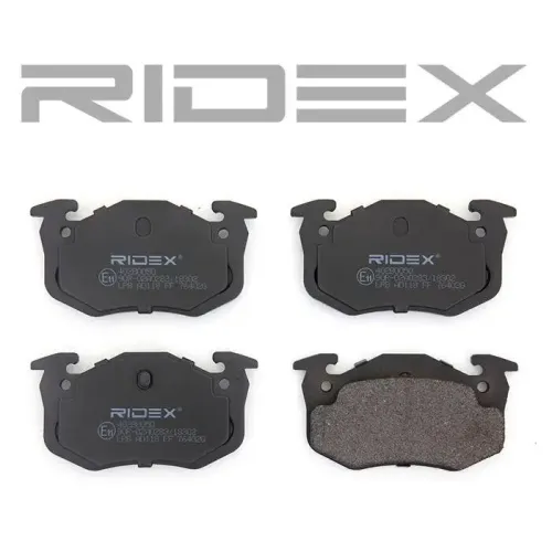 Bremsbelagsatz, Scheibenbremse Hinterachse RIDEX 402B0050 Bild Bremsbelagsatz, Scheibenbremse Hinterachse RIDEX 402B0050