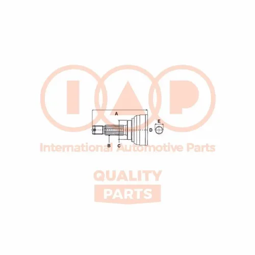 Gelenksatz, Antriebswelle Vorderachse links Vorderachse rechts IAP QUALITY PARTS 406-17070 Bild Gelenksatz, Antriebswelle Vorderachse links Vorderachse rechts IAP QUALITY PARTS 406-17070