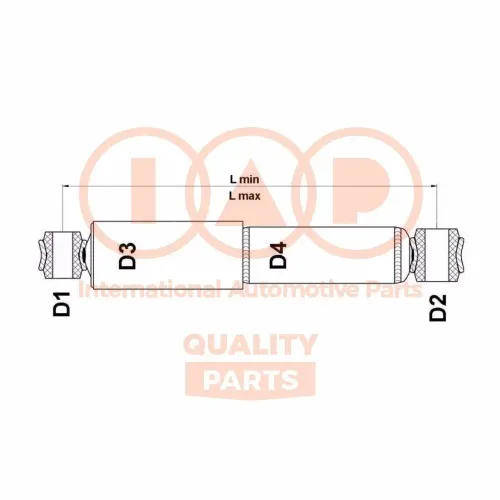 Stoßdämpfer Vorderachse rechts IAP QUALITY PARTS 504-11055U Bild Stoßdämpfer Vorderachse rechts IAP QUALITY PARTS 504-11055U