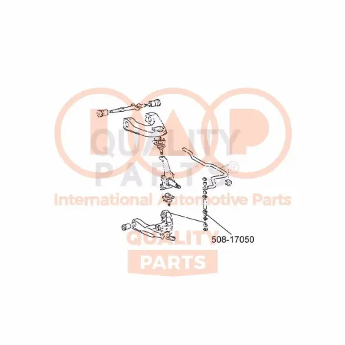 Lagerung, Stabilisator Vorderachse IAP QUALITY PARTS 508-17050 Bild Lagerung, Stabilisator Vorderachse IAP QUALITY PARTS 508-17050