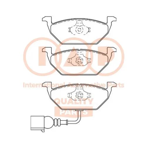 Bremsbelagsatz, Scheibenbremse Vorderachse IAP QUALITY PARTS 704-50046P Bild Bremsbelagsatz, Scheibenbremse Vorderachse IAP QUALITY PARTS 704-50046P