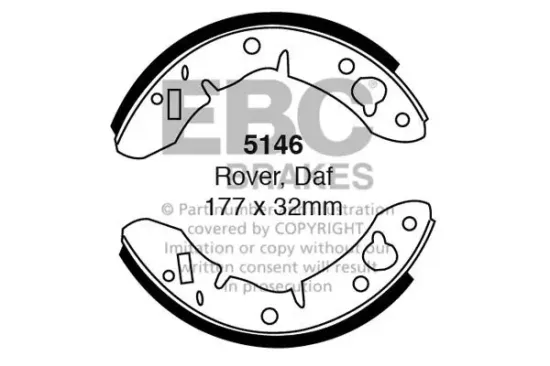 Bremsbackensatz EBC Brakes 5146 Bild Bremsbackensatz EBC Brakes 5146