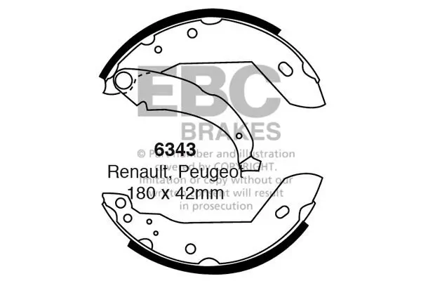 Bremsbackensatz EBC Brakes 6343