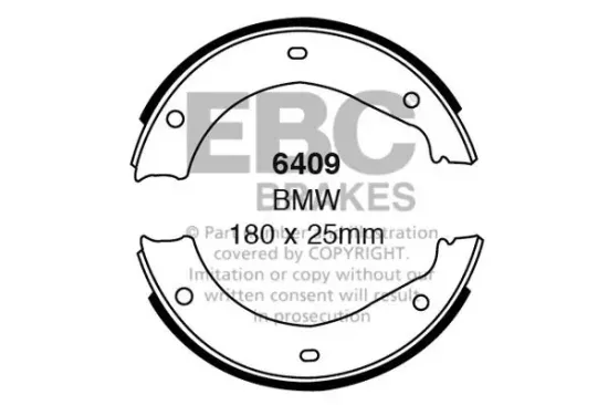 Bremsbackensatz Hinterachse EBC Brakes 6409 Bild Bremsbackensatz Hinterachse EBC Brakes 6409