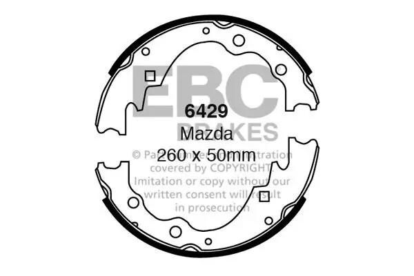 Bremsbackensatz Hinterachse EBC Brakes 6429