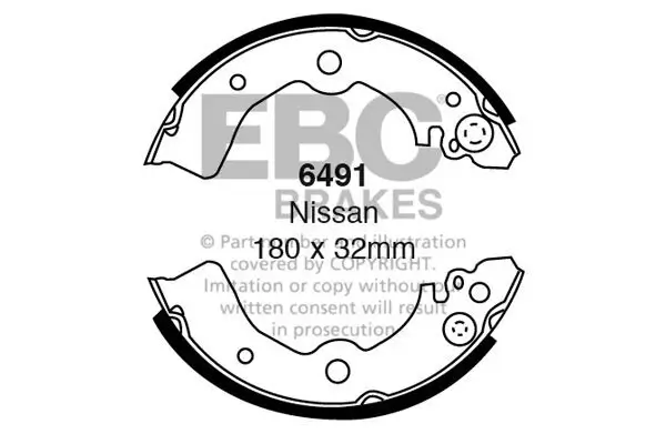 Bremsbackensatz EBC Brakes 6491