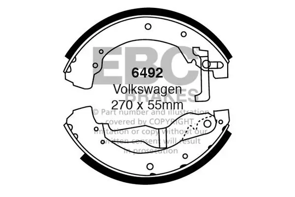 Bremsbackensatz EBC Brakes 6492