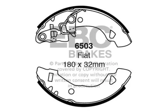 Bremsbackensatz EBC Brakes 6503 Bild Bremsbackensatz EBC Brakes 6503