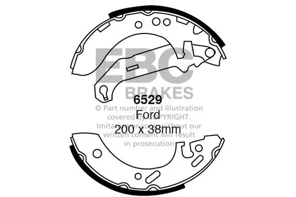 Bremsbackensatz EBC Brakes 6529