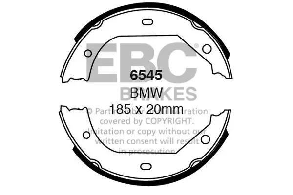 Bremsbackensatz Hinterachse EBC Brakes 6545