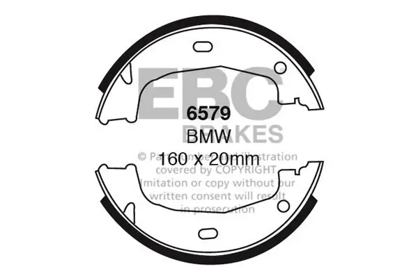 Bremsbackensatz Hinterachse EBC Brakes 6579