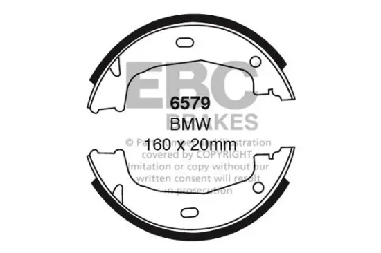 Bremsbackensatz Hinterachse EBC Brakes 6579 Bild Bremsbackensatz Hinterachse EBC Brakes 6579