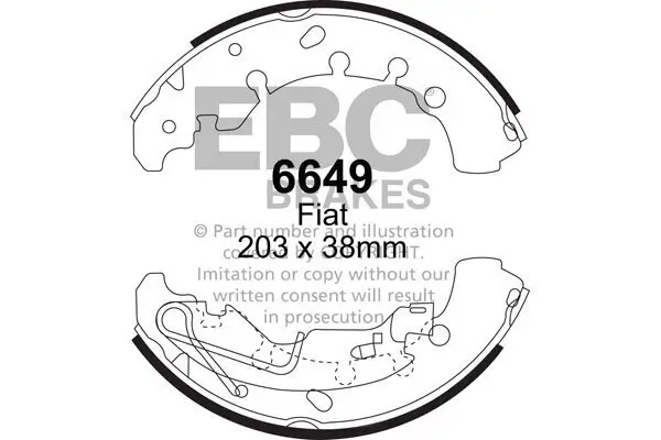 Bremsbackensatz EBC Brakes 6649