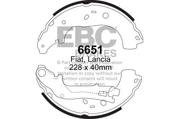 Bremsbackensatz EBC Brakes 6651