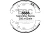 Bremsbackensatz Hinterachse EBC Brakes 6666