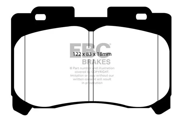 Bremsbelagsatz, Scheibenbremse Vorderachse EBC Brakes DP41004R