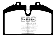 Bremsbelagsatz, Scheibenbremse Vorderachse EBC Brakes DP21013