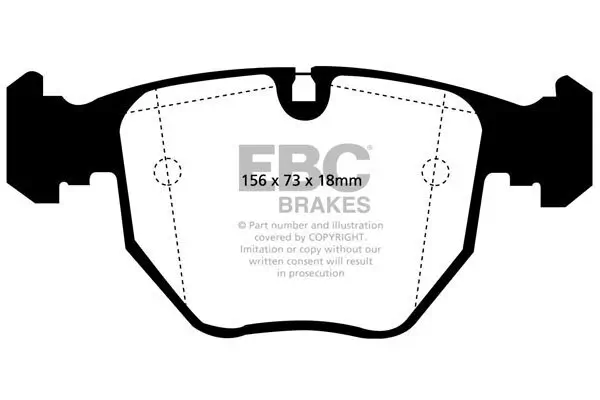 Bremsbelagsatz, Scheibenbremse EBC Brakes DP31036C